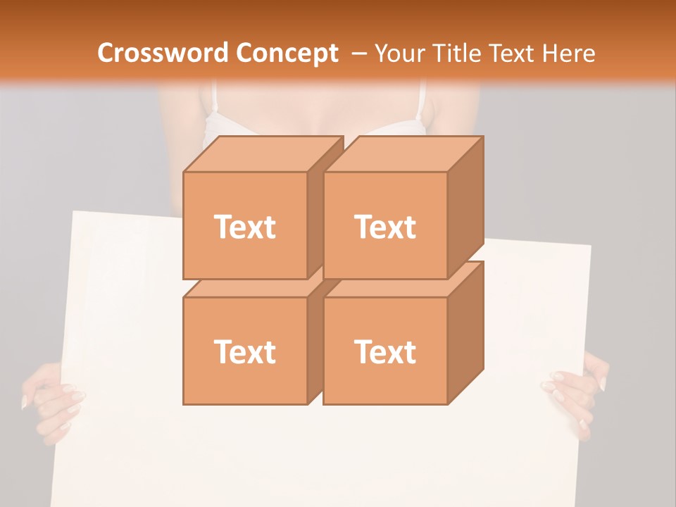 Template Beautiful Caucasian PowerPoint Template