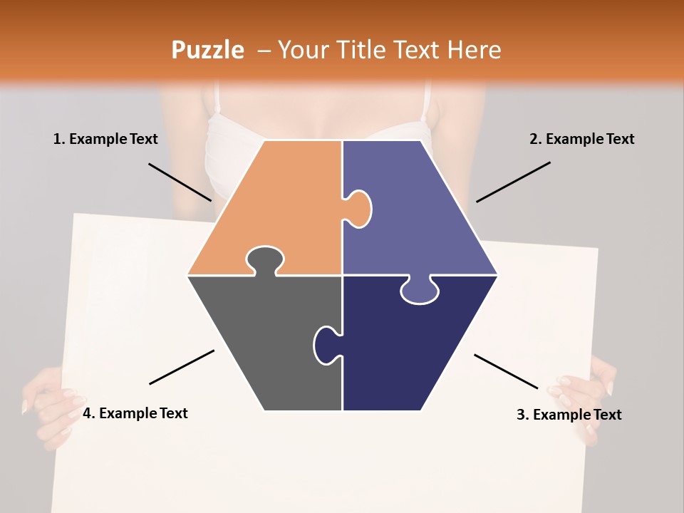 Template Beautiful Caucasian PowerPoint Template