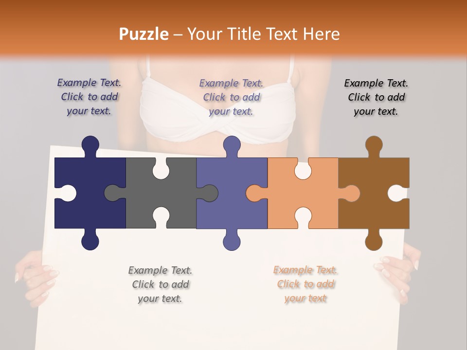 Template Beautiful Caucasian PowerPoint Template