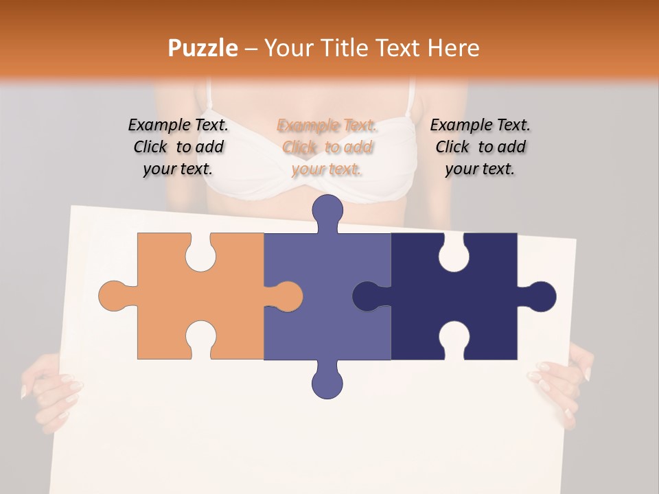 Template Beautiful Caucasian PowerPoint Template