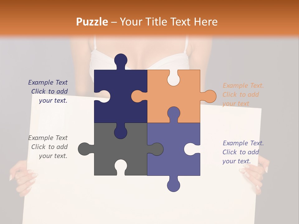 Template Beautiful Caucasian PowerPoint Template