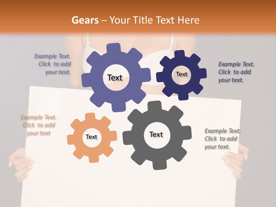 Template Beautiful Caucasian PowerPoint Template