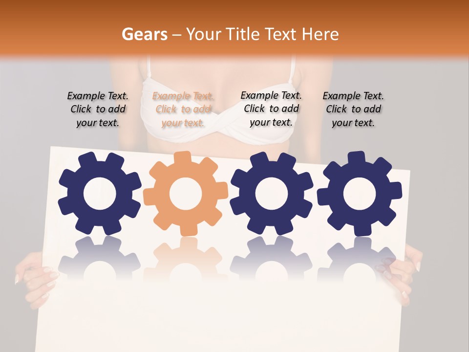 Template Beautiful Caucasian PowerPoint Template