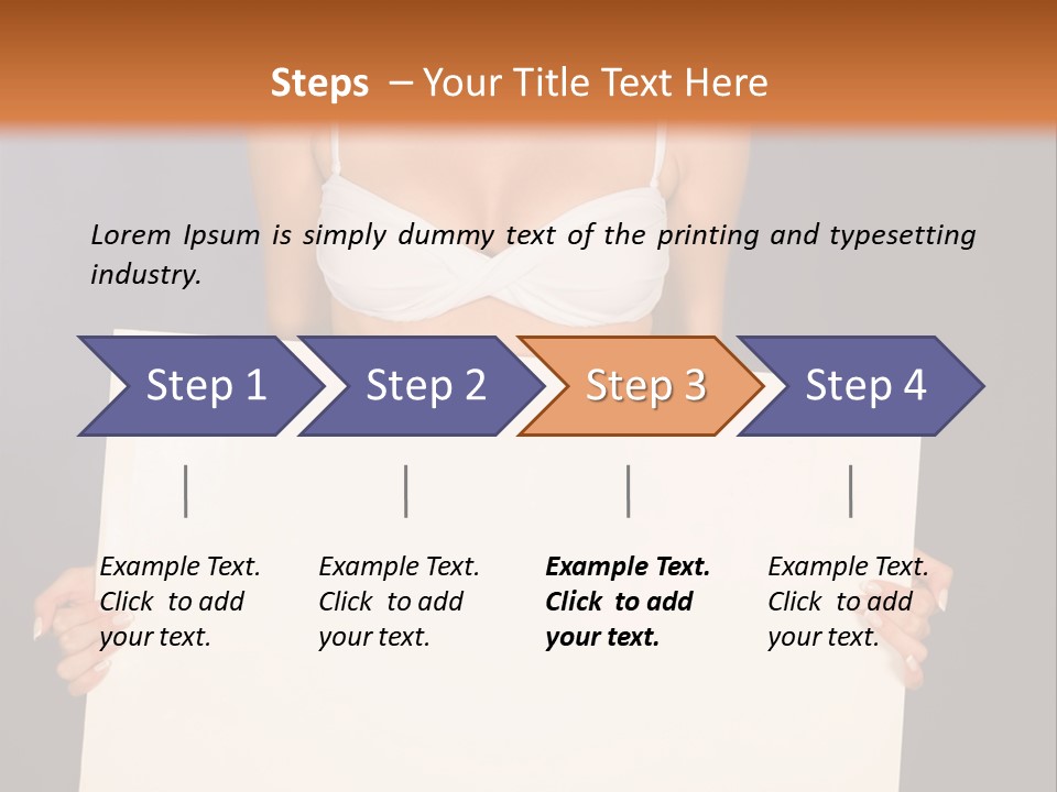 Template Beautiful Caucasian PowerPoint Template