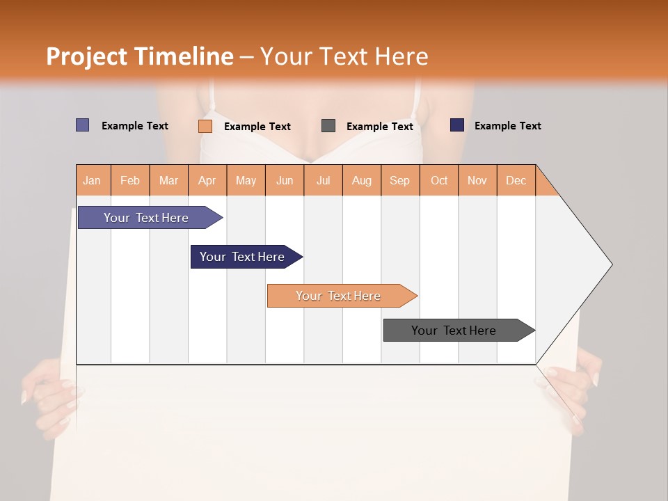 Template Beautiful Caucasian PowerPoint Template