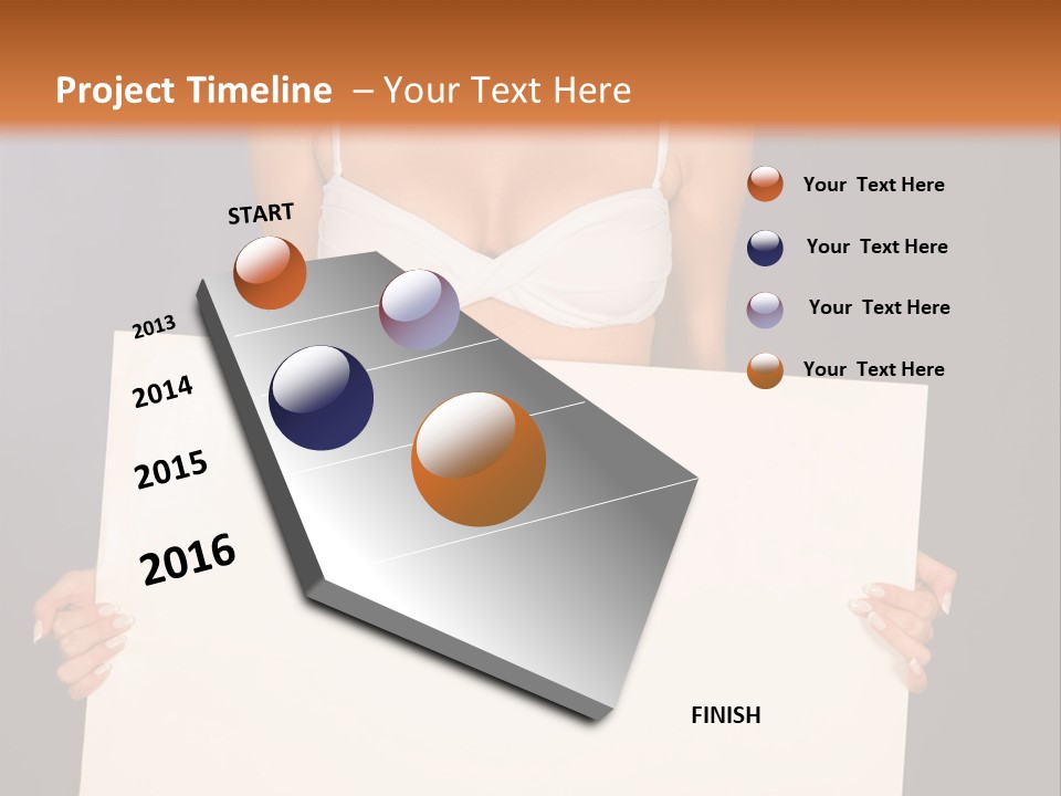 Template Beautiful Caucasian PowerPoint Template