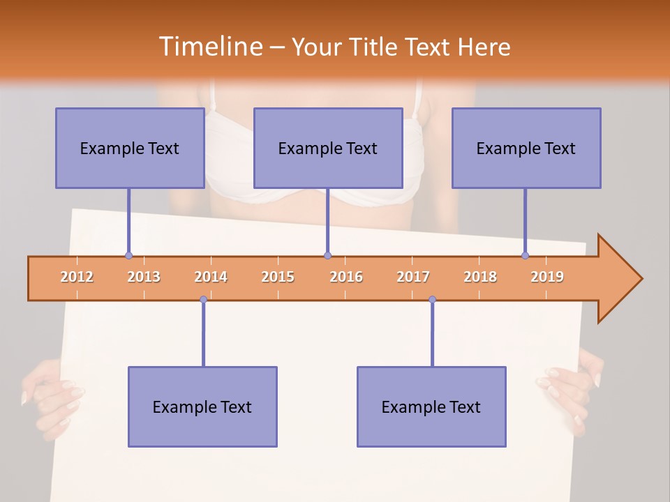 Template Beautiful Caucasian PowerPoint Template