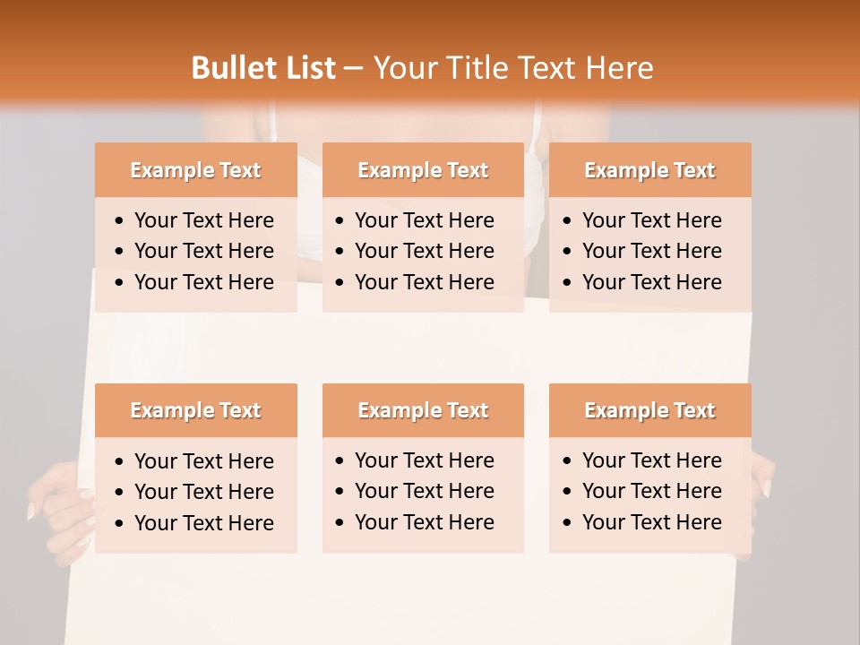 Template Beautiful Caucasian PowerPoint Template