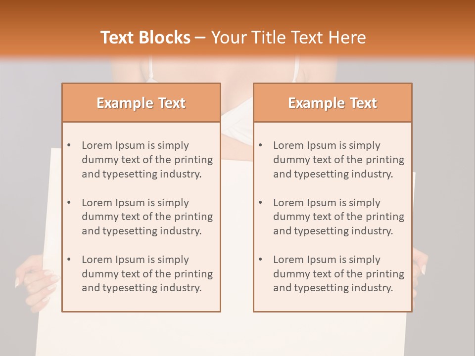 Template Beautiful Caucasian PowerPoint Template