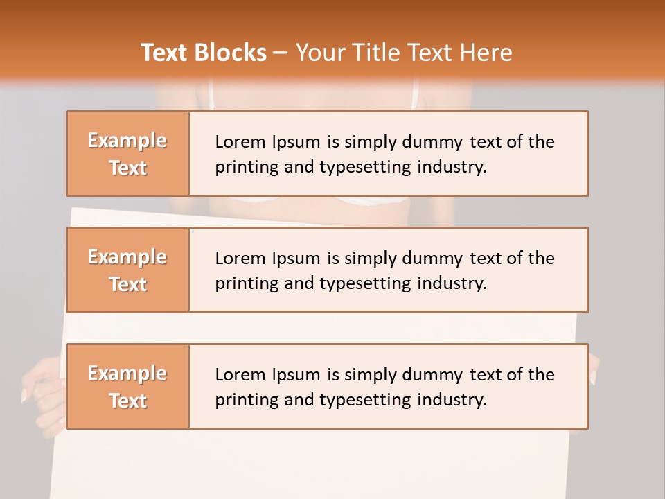Template Beautiful Caucasian PowerPoint Template