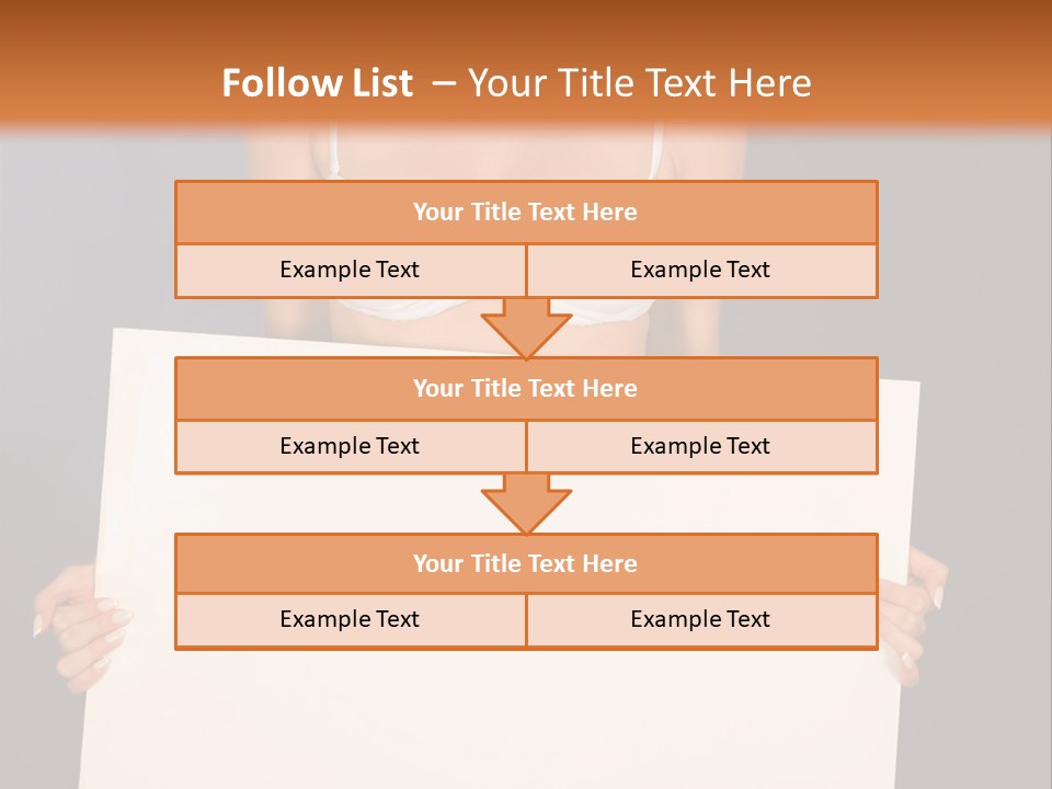 Template Beautiful Caucasian PowerPoint Template