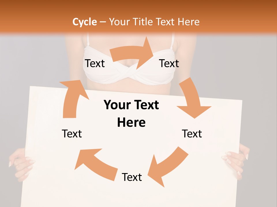 Template Beautiful Caucasian PowerPoint Template