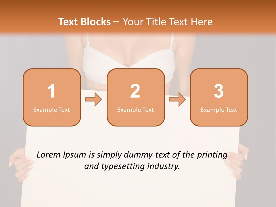 Template Beautiful Caucasian PowerPoint Template