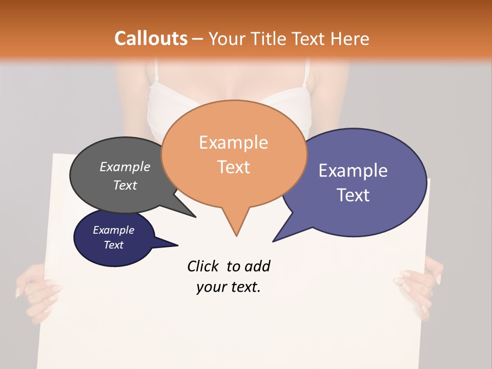 Template Beautiful Caucasian PowerPoint Template