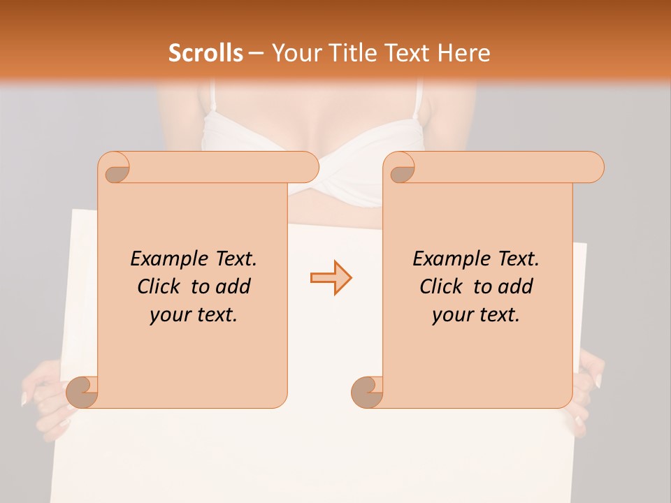 Template Beautiful Caucasian PowerPoint Template