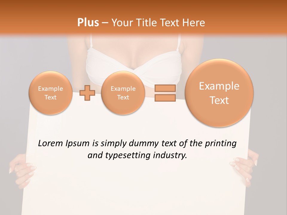 Template Beautiful Caucasian PowerPoint Template