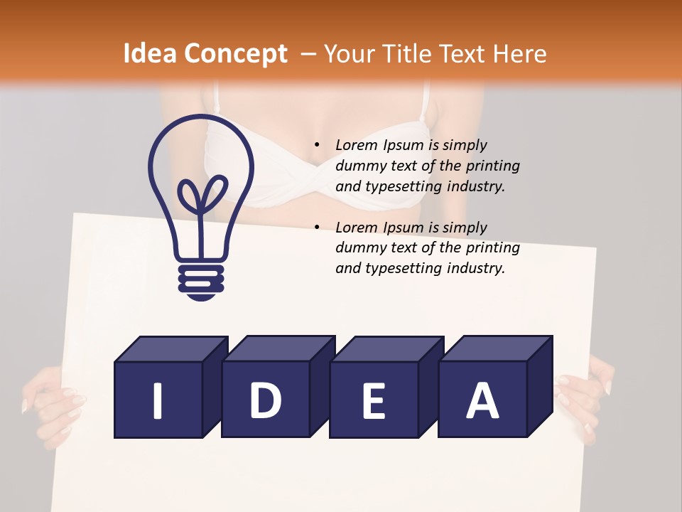 Template Beautiful Caucasian PowerPoint Template