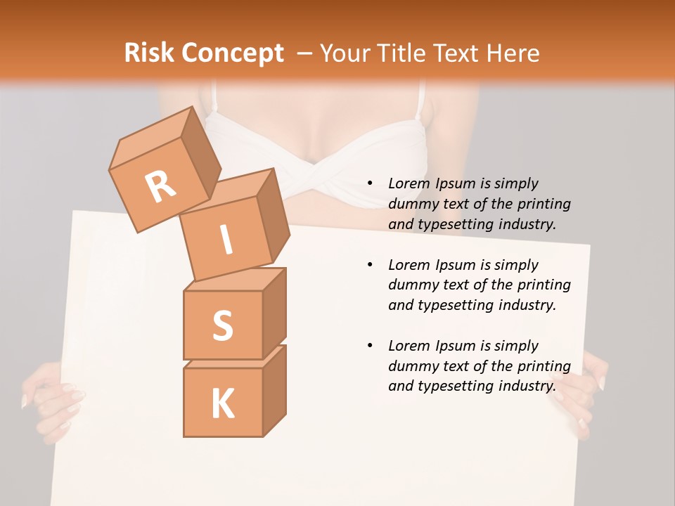 Template Beautiful Caucasian PowerPoint Template