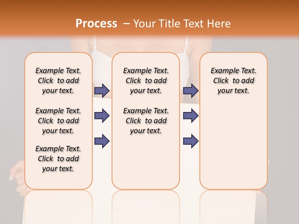 Template Beautiful Caucasian PowerPoint Template