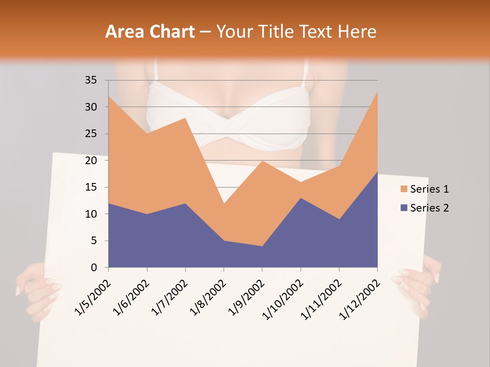 Template Beautiful Caucasian PowerPoint Template