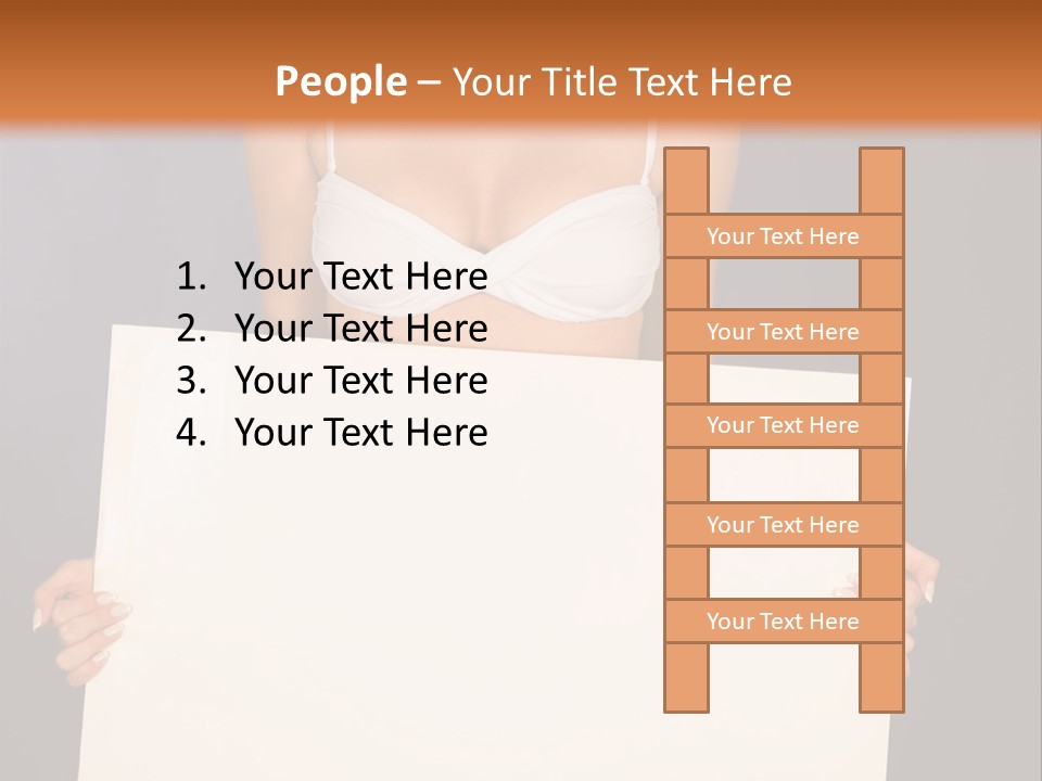 Template Beautiful Caucasian PowerPoint Template