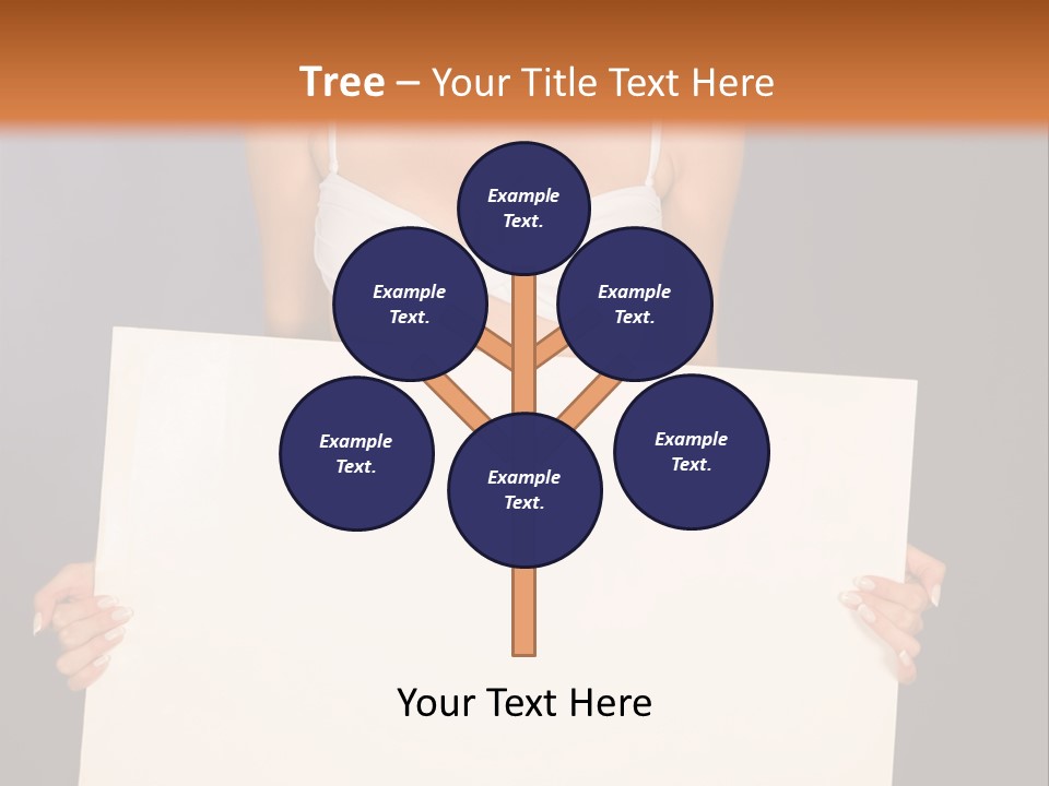 Template Beautiful Caucasian PowerPoint Template