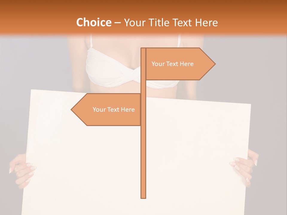 Template Beautiful Caucasian PowerPoint Template