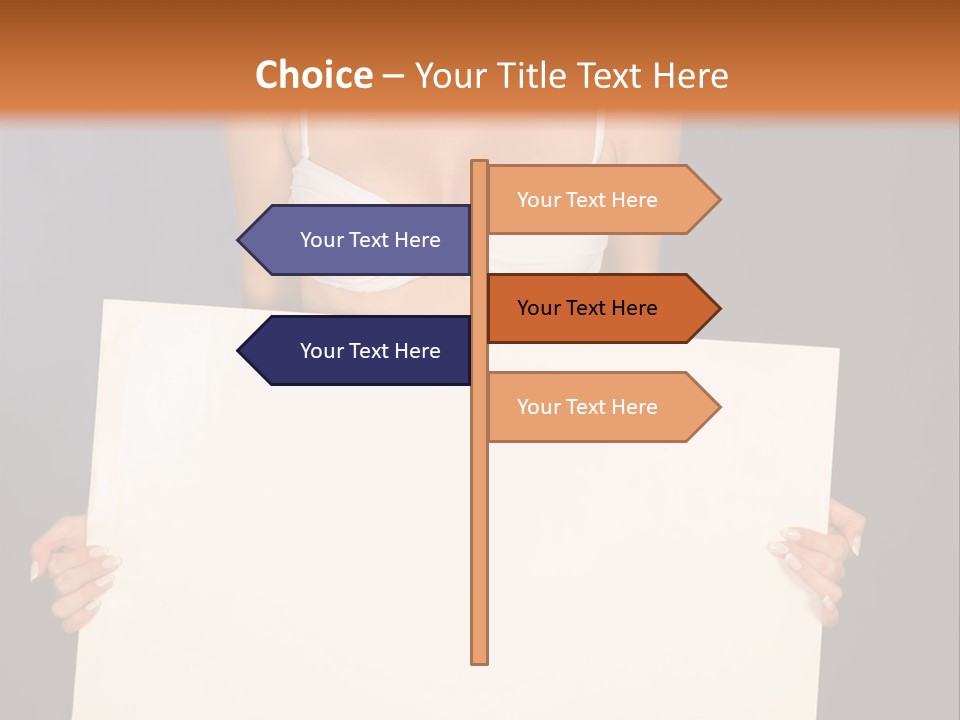Template Beautiful Caucasian PowerPoint Template