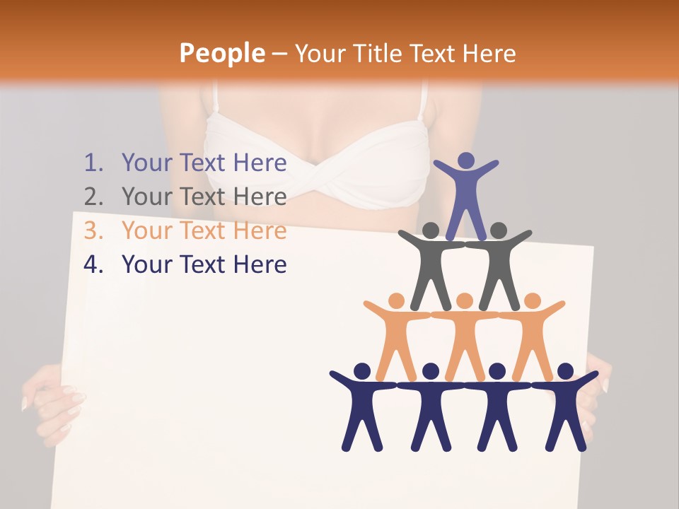 Template Beautiful Caucasian PowerPoint Template