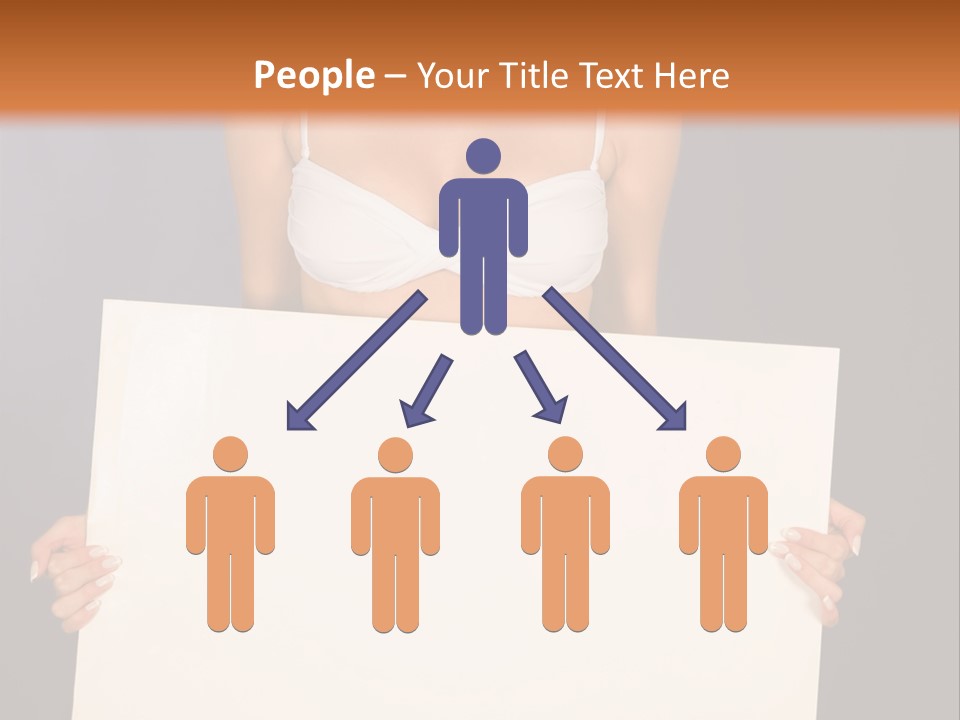 Template Beautiful Caucasian PowerPoint Template
