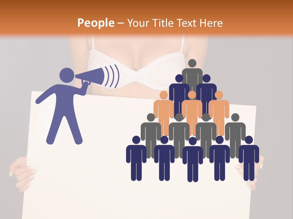 Template Beautiful Caucasian PowerPoint Template