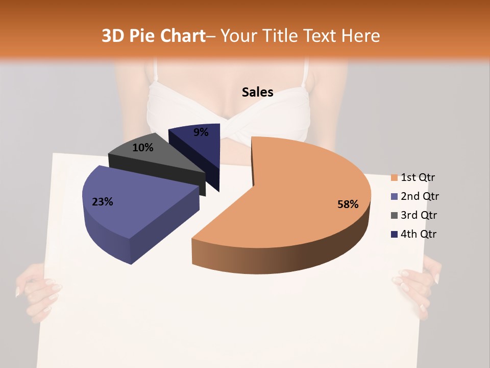 Template Beautiful Caucasian PowerPoint Template