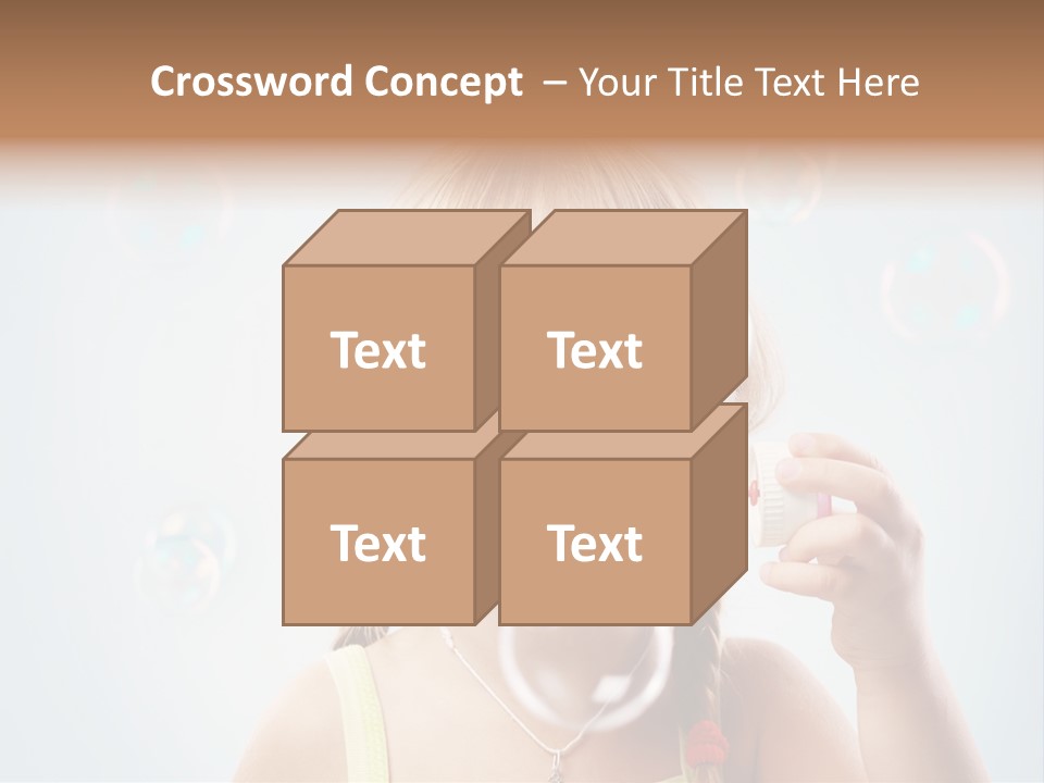 Person Kid Pretty PowerPoint Template