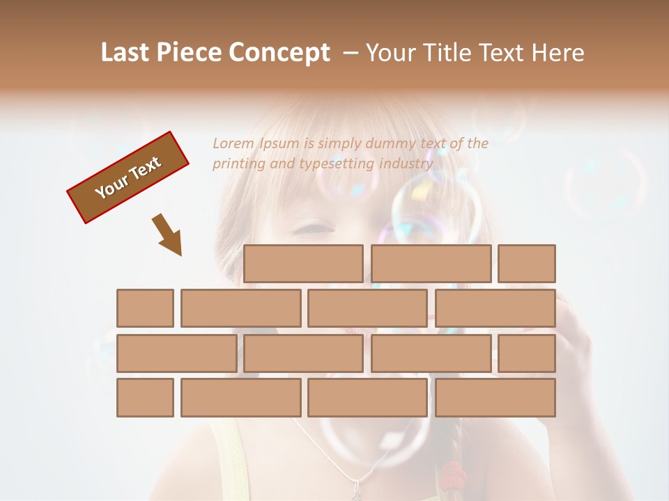 Person Kid Pretty PowerPoint Template