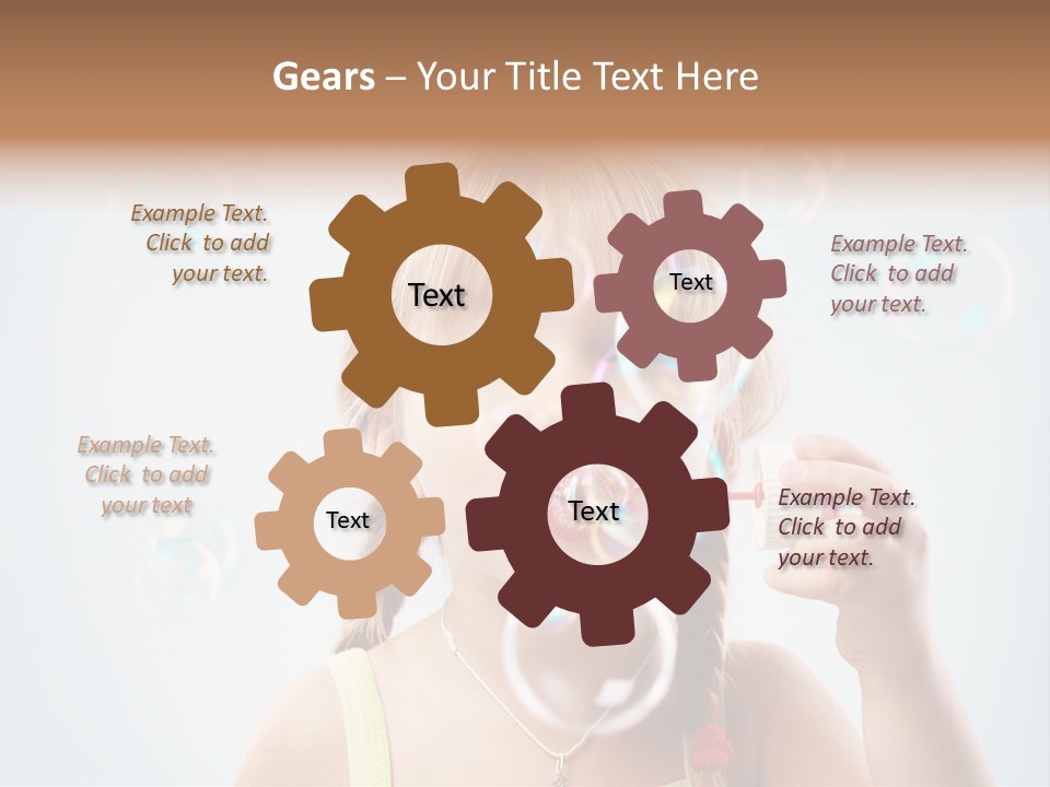 Person Kid Pretty PowerPoint Template