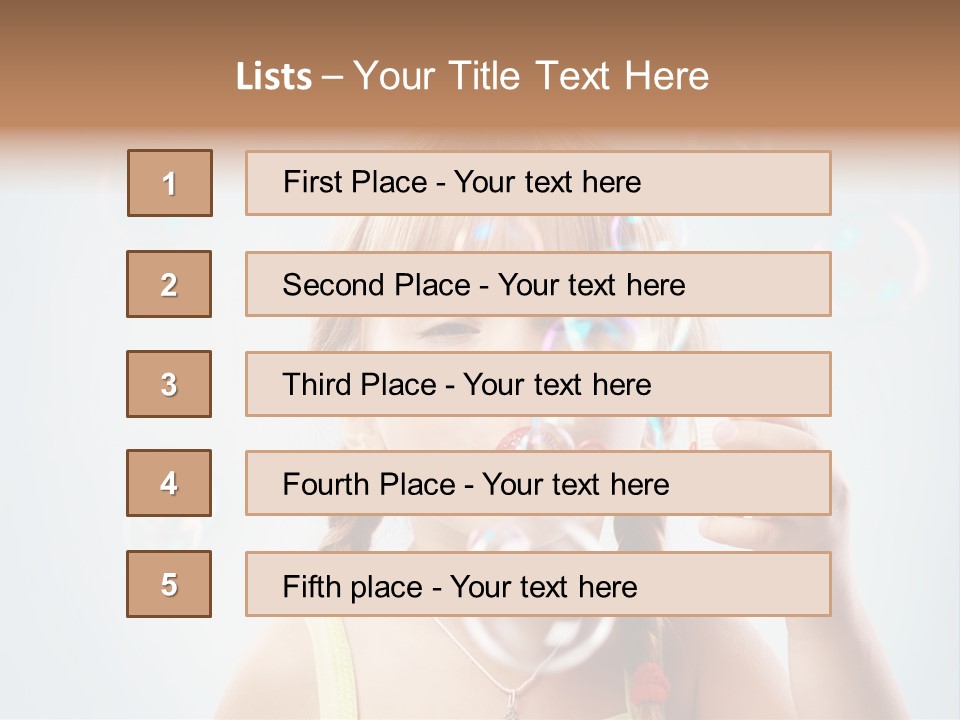 Person Kid Pretty PowerPoint Template