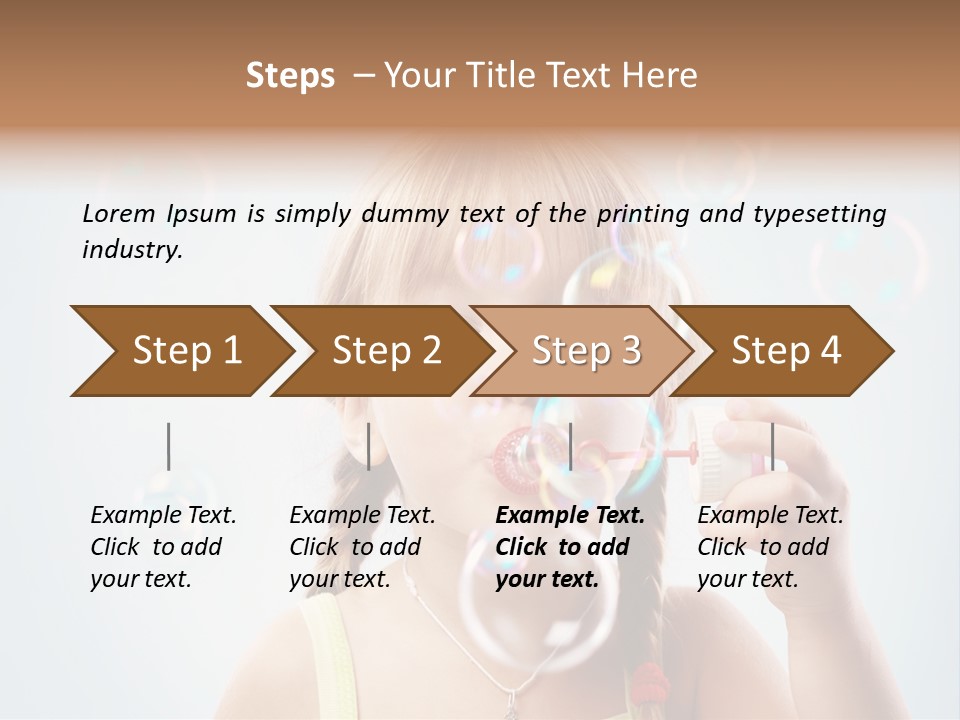 Person Kid Pretty PowerPoint Template