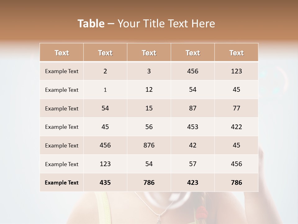 Person Kid Pretty PowerPoint Template