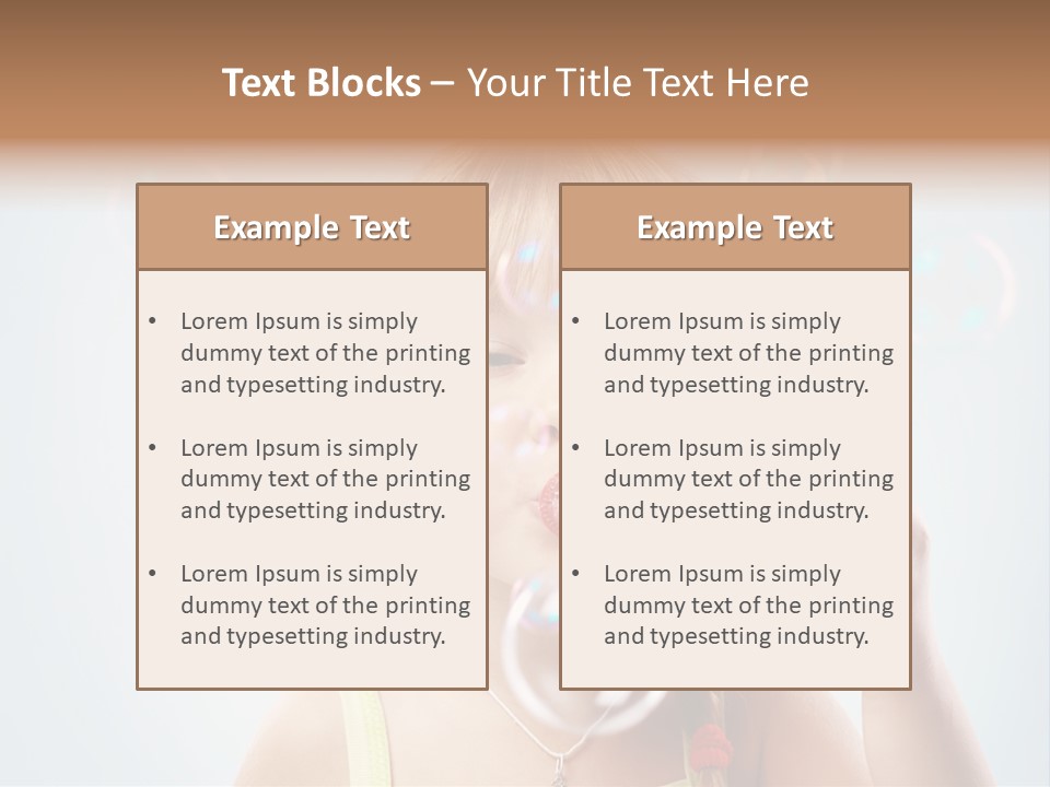 Person Kid Pretty PowerPoint Template