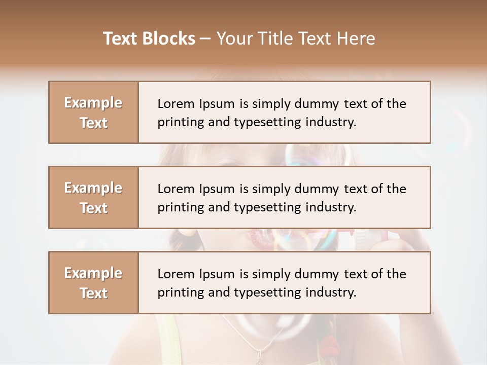 Person Kid Pretty PowerPoint Template