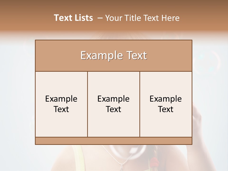 Person Kid Pretty PowerPoint Template
