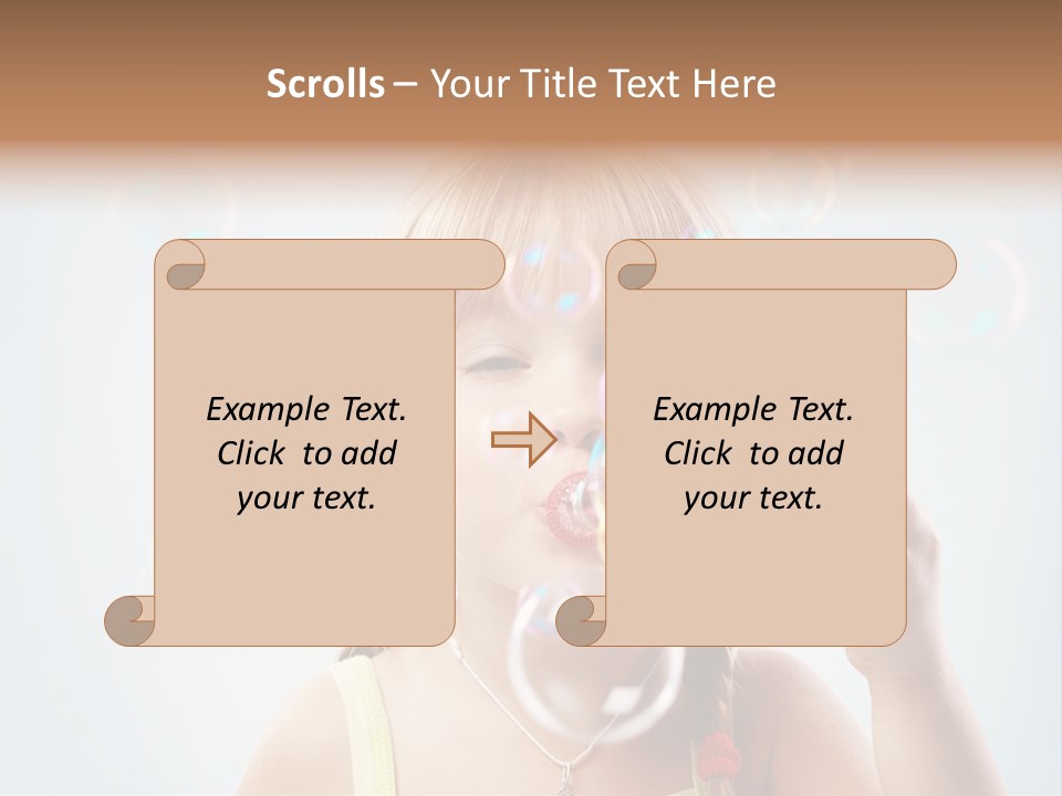 Person Kid Pretty PowerPoint Template