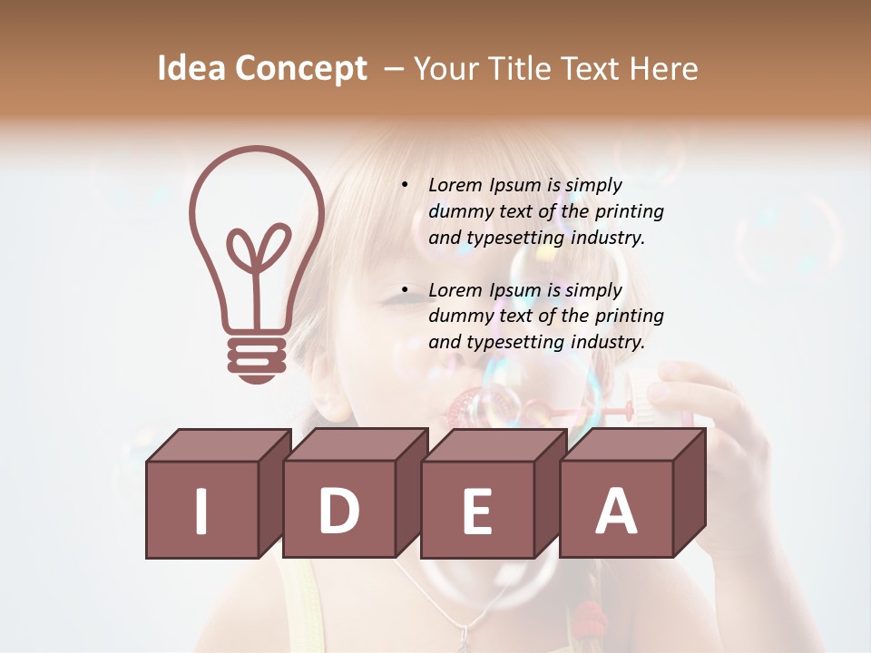 Person Kid Pretty PowerPoint Template