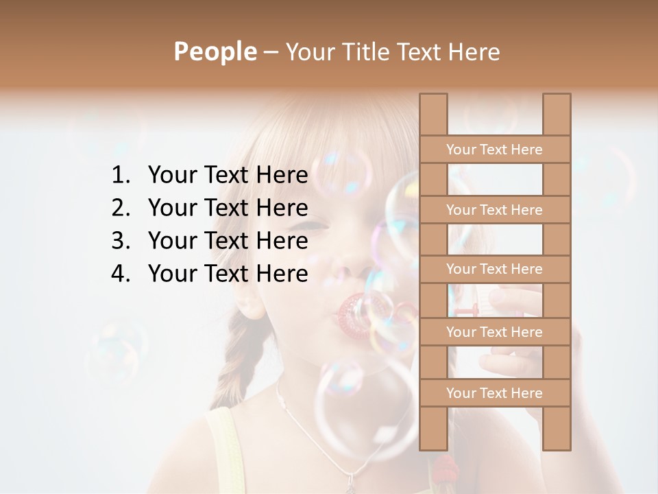 Person Kid Pretty PowerPoint Template