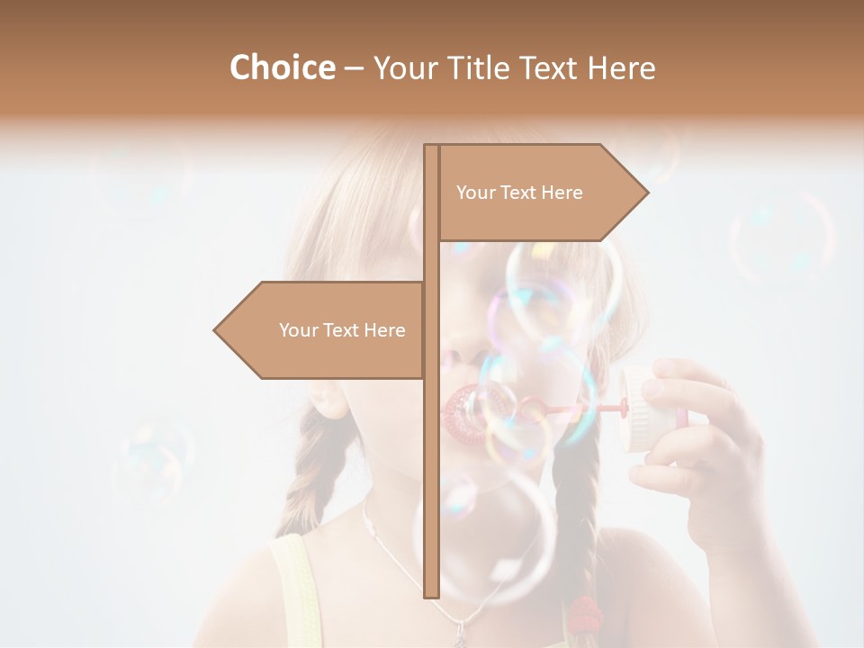 Person Kid Pretty PowerPoint Template