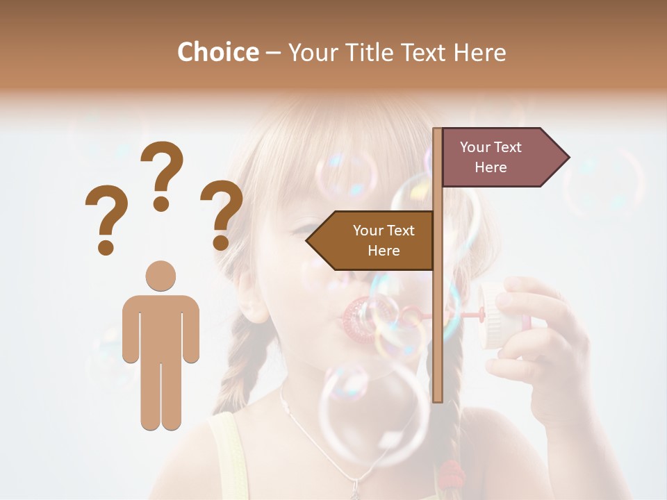 Person Kid Pretty PowerPoint Template