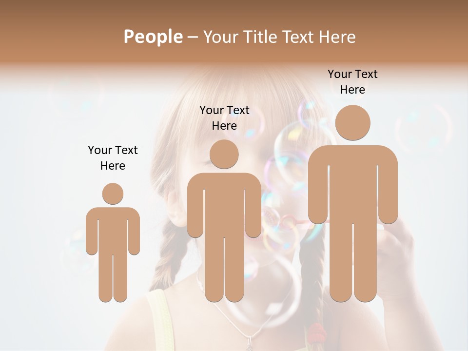 Person Kid Pretty PowerPoint Template