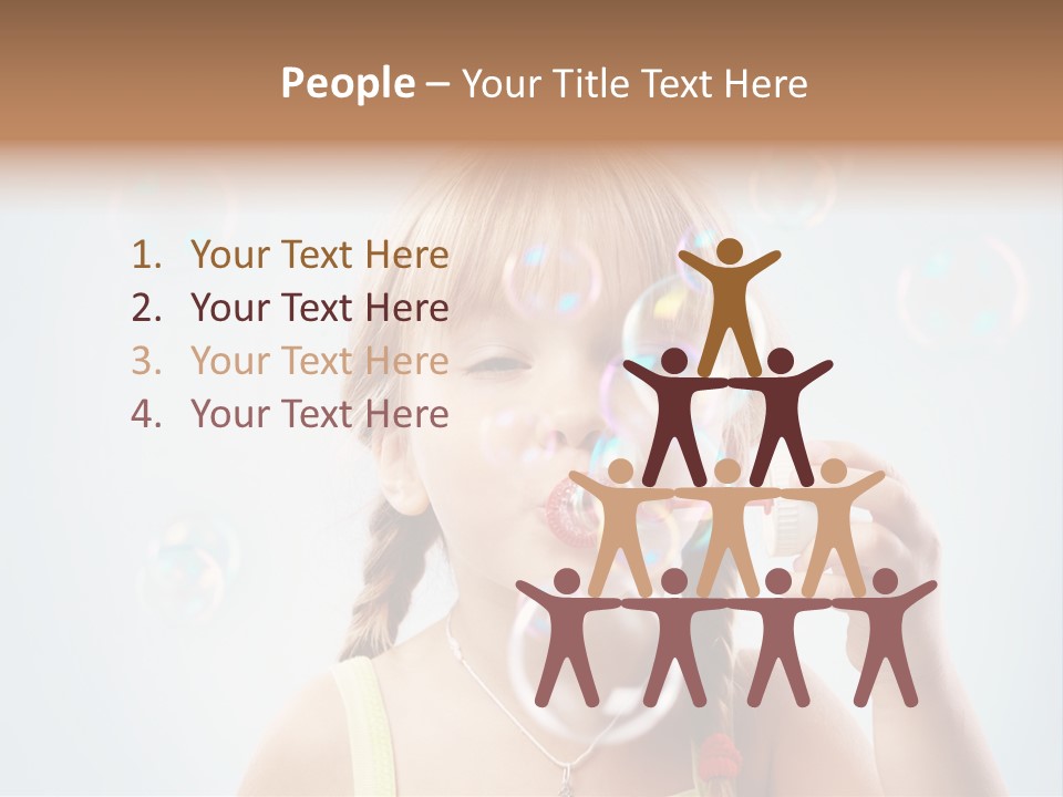 Person Kid Pretty PowerPoint Template