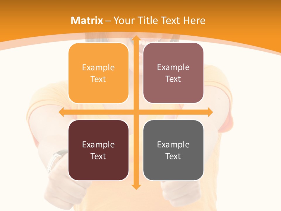 Blonde Female Casual PowerPoint Template