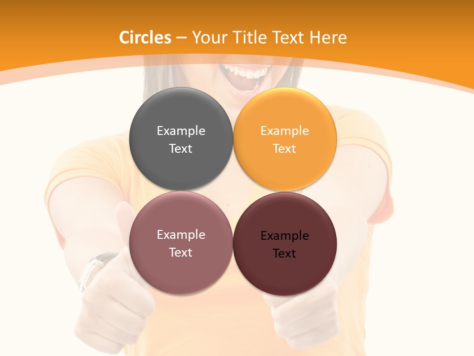 Blonde Female Casual PowerPoint Template